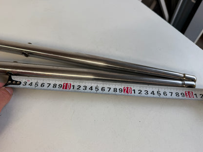 2 x RVS scepter 70 cm met scepterpot