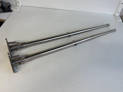 2 x RVS scepter 63 cm met scepterpot