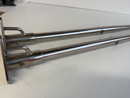 2 x RVS scepter 63 cm met scepterpot