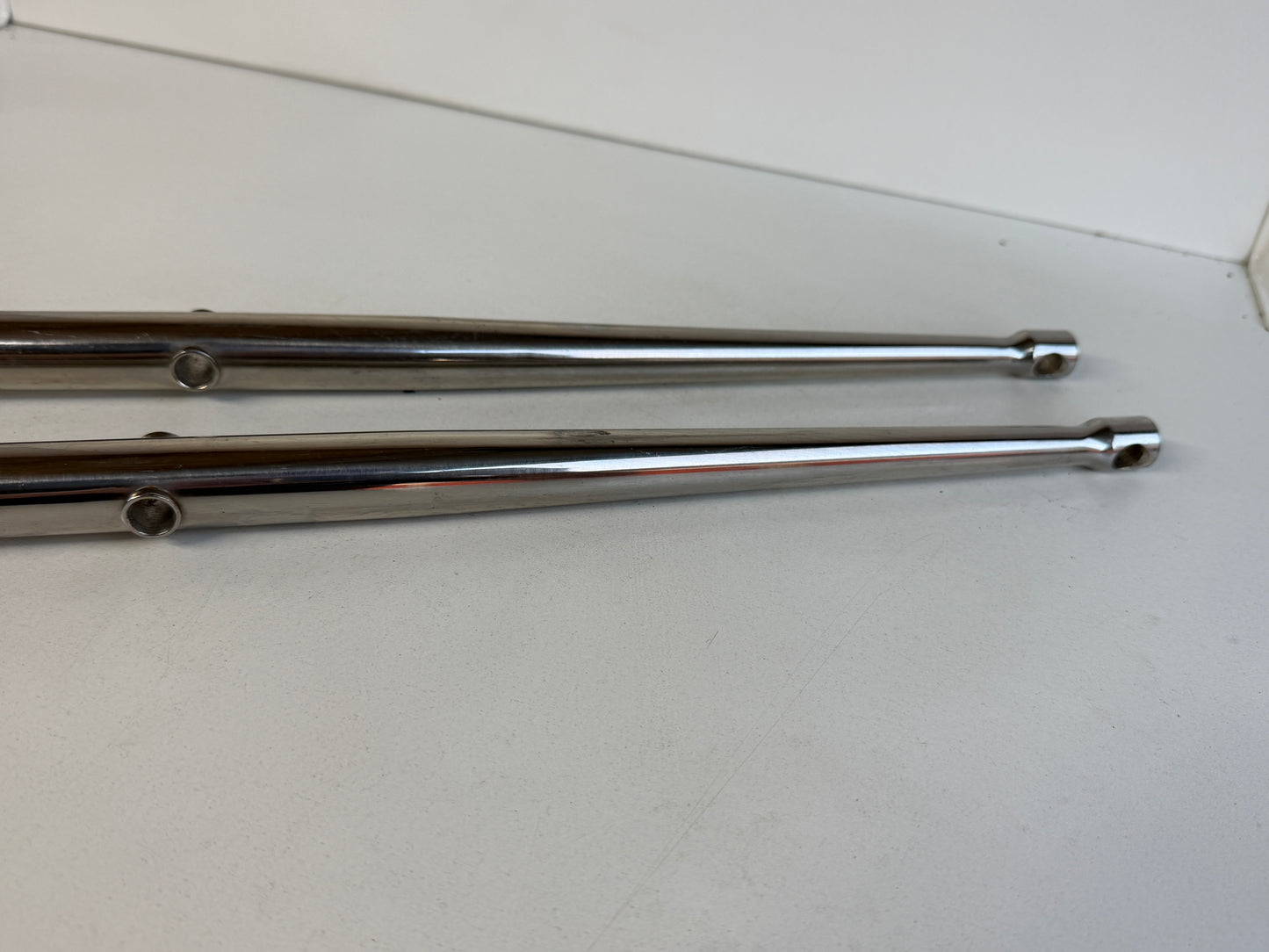 2 x RVS scepter 63 cm met scepterpot
