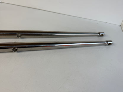 2 x RVS scepter 63 cm met scepterpot