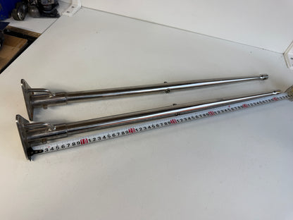 2 x RVS scepter 63 cm met scepterpot