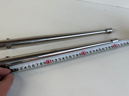 2 x RVS scepter 63 cm met scepterpot