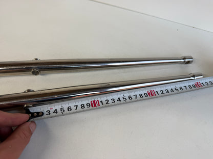 2 x RVS scepter 63 cm met scepterpot