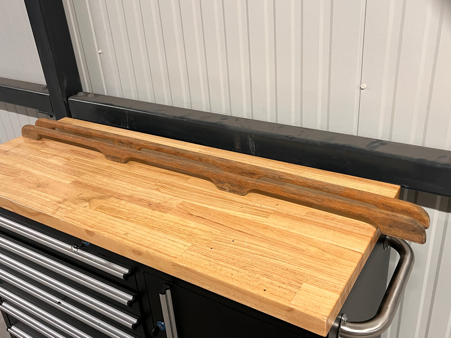 Houten handrailing 3 grepen 130 cm