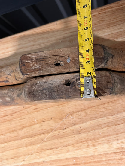 Houten handrailing 3 grepen 130 cm