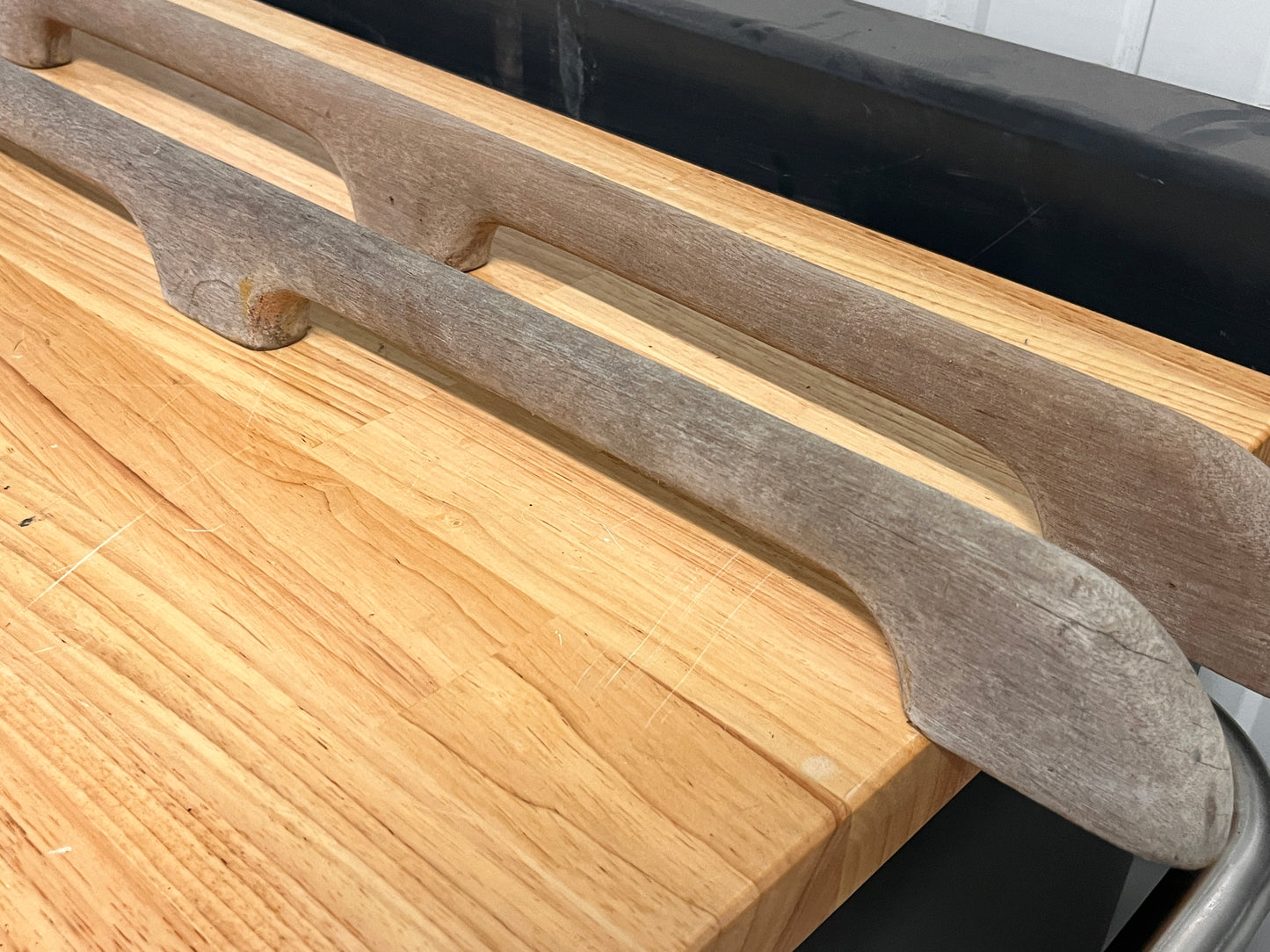 Houten handrailing 4 grepen 142 cm