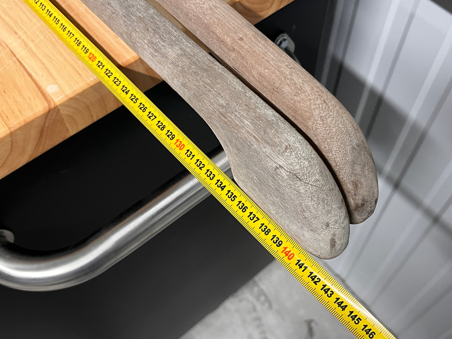 Houten handrailing 4 grepen 142 cm