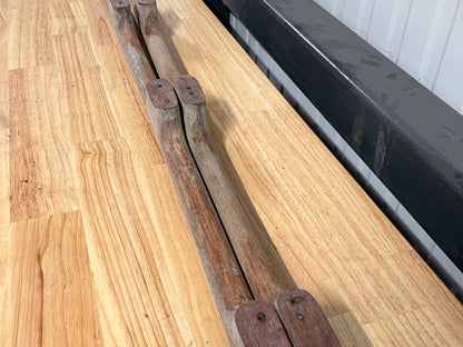 Houten handrailing 4 grepen 142 cm