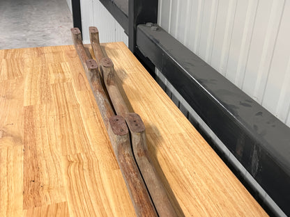 Houten handrailing 4 grepen 142 cm