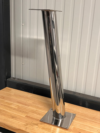 RVS tafelpoot 72 cm hoog