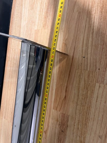 RVS tafelpoot 72 cm hoog