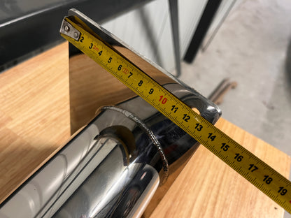 RVS tafelpoot 72 cm hoog