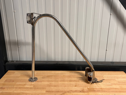 RVS beugel met 3 kleuren licht