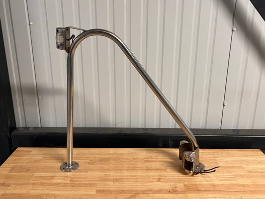 RVS beugel met 3 kleuren licht