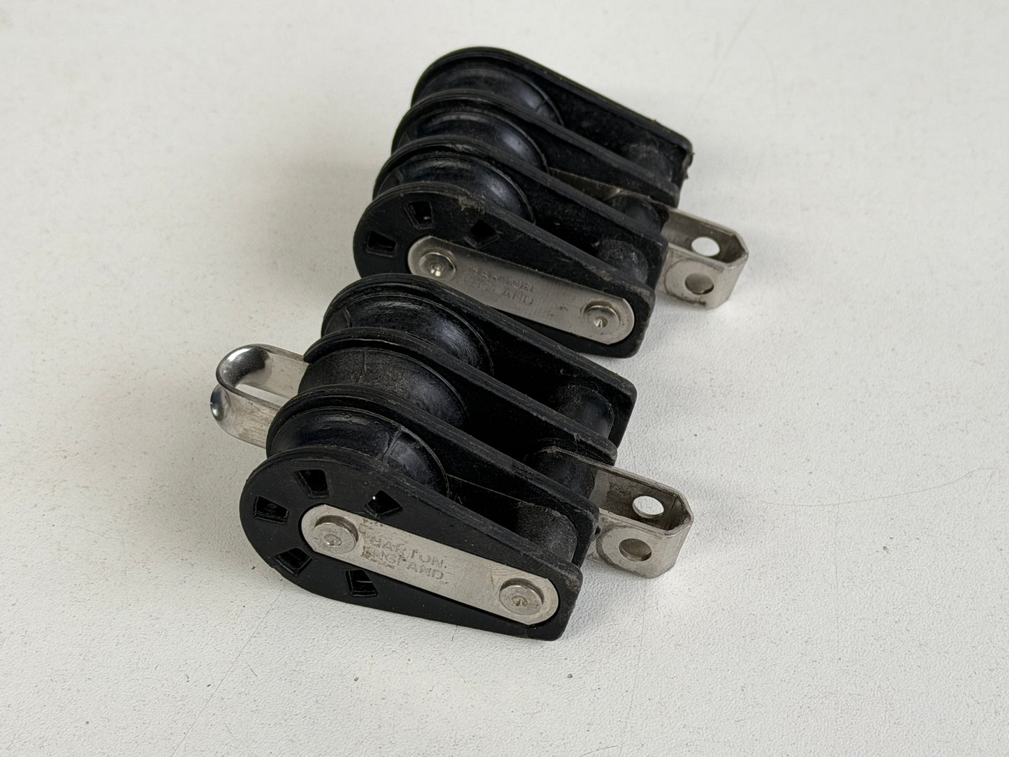 2 x Barton 3 schijfs blok 30 mm tot 8 mm
