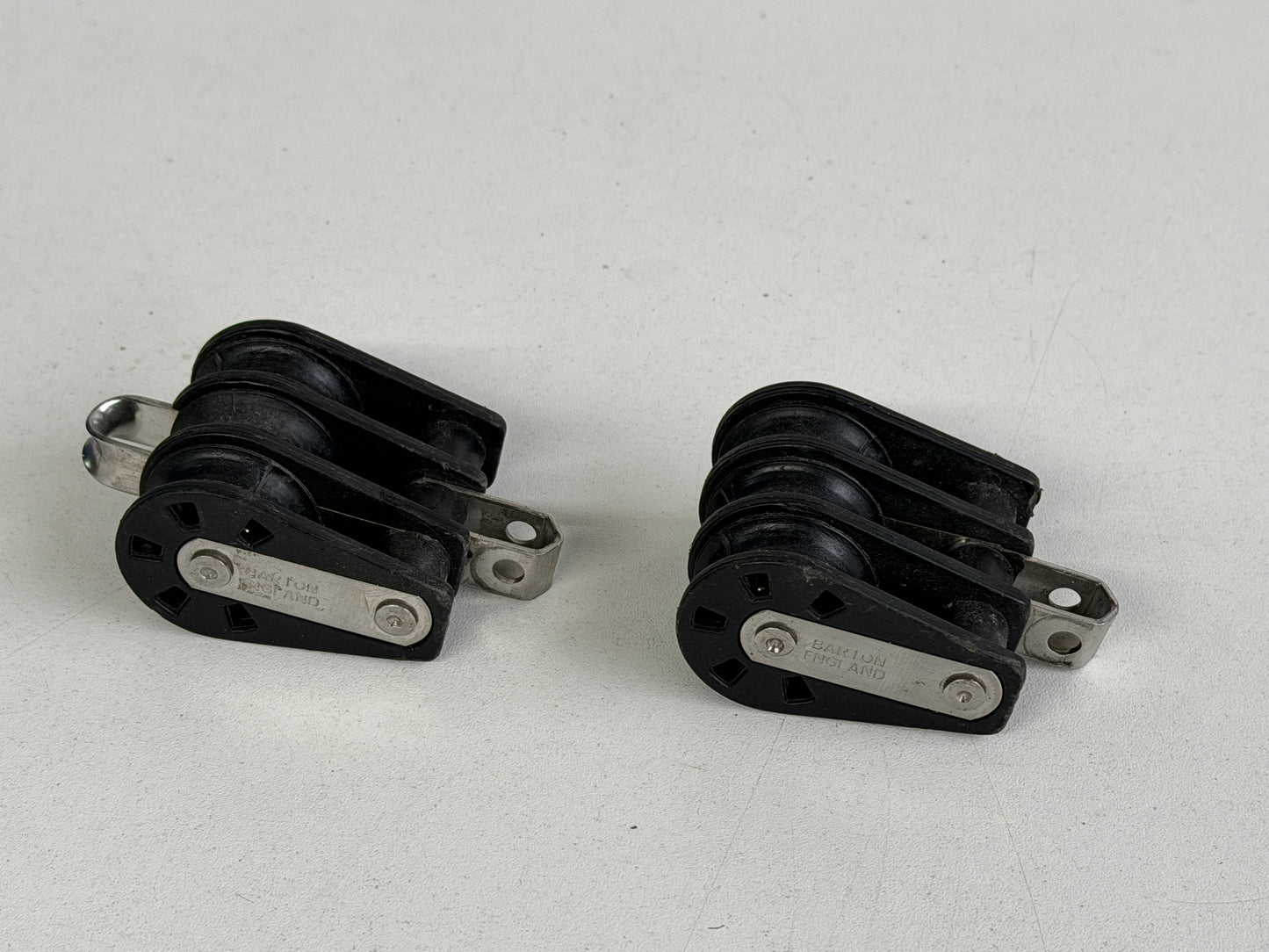 2 x Barton 3 schijfs blok 30 mm tot 8 mm