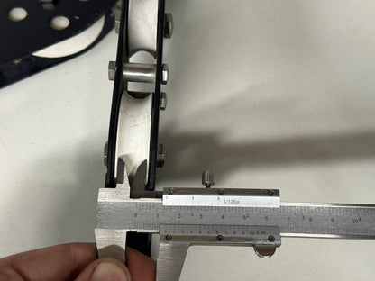 Vioolblok 70 mm tot 14 mm lijn met draaibaar oog