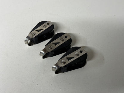Y 1 schijfs blok 27 mm tot 8 mm lijn gelagerd met beugel