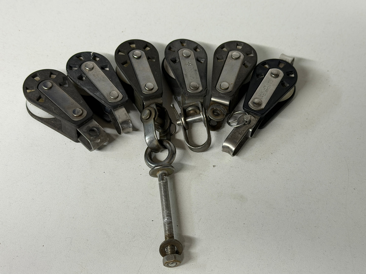 6 Barton 1 schijfs blokjes 30 mm tot 8 mm lijn