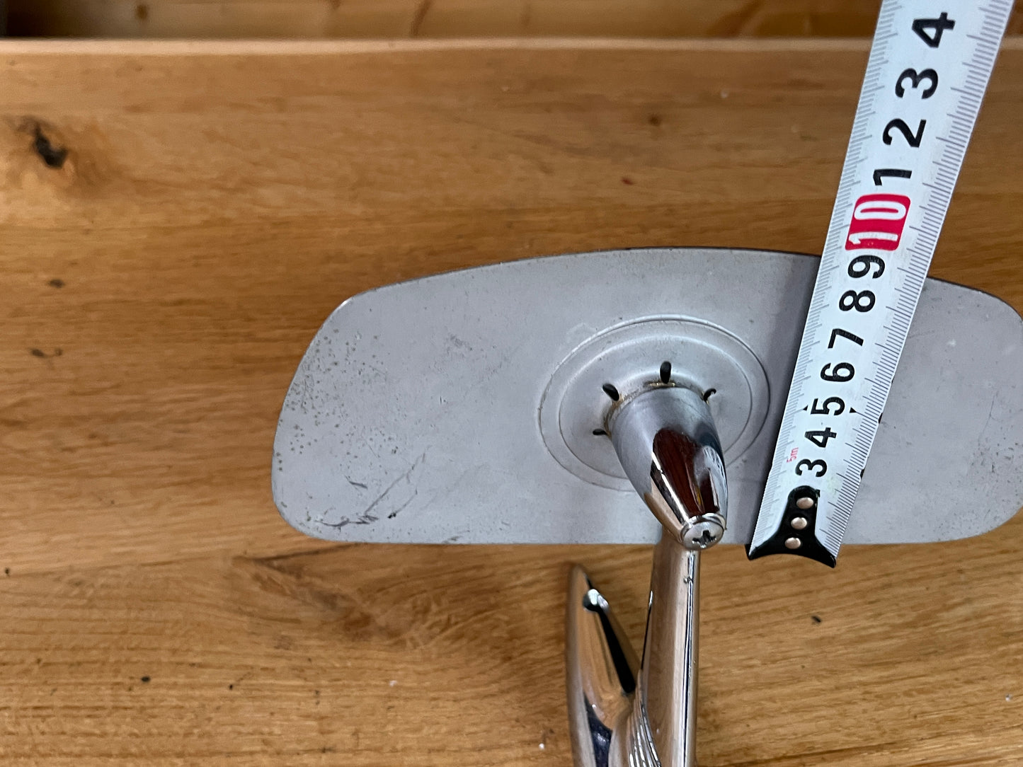 Panorama skispiegel in jaren 70 stijl