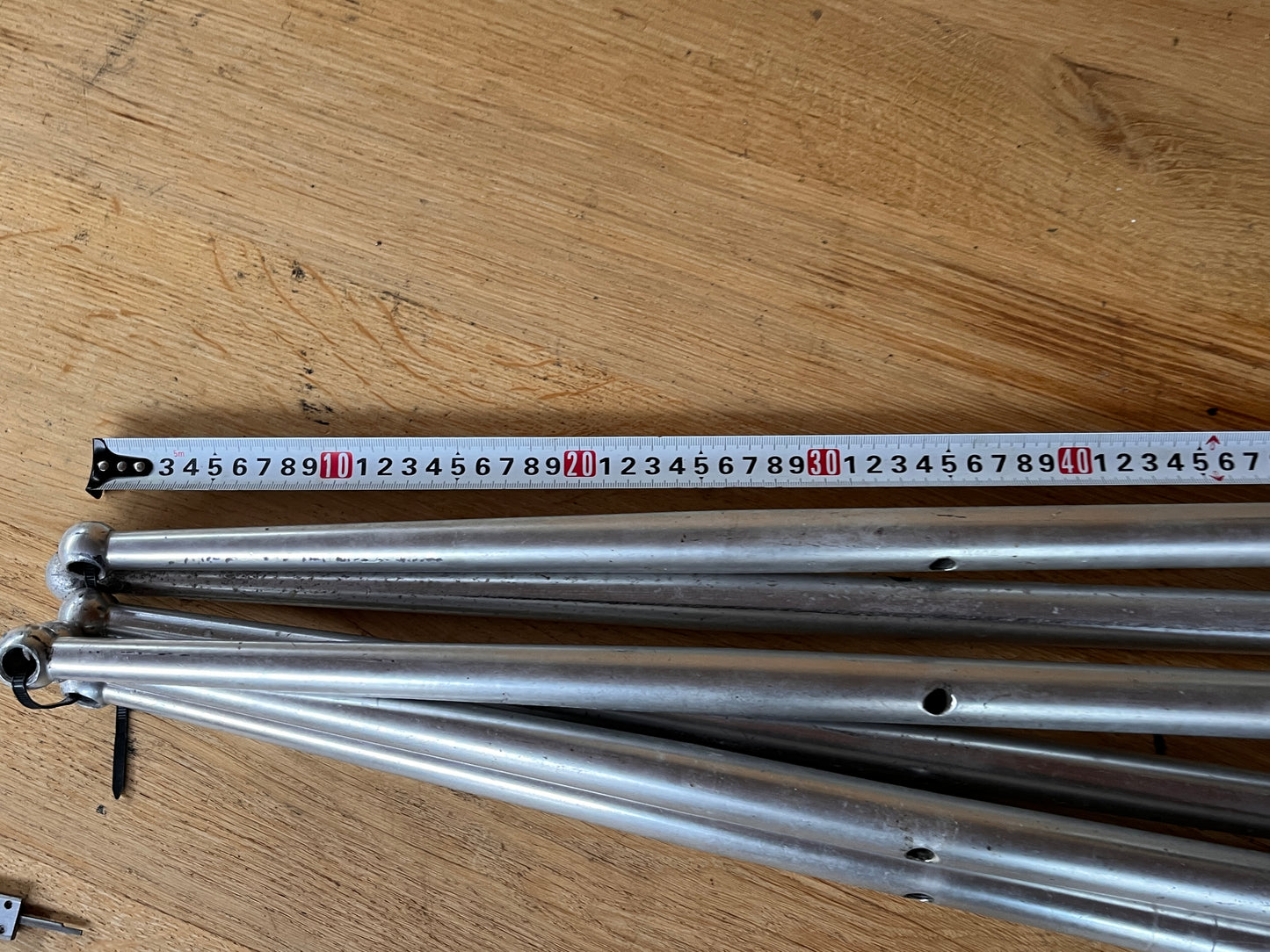 6 aluminium scepters 70 cm