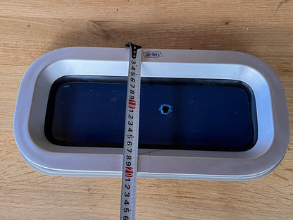 Gebo klappend rechthoekig patrijspoort / raam 395 x 200 mm