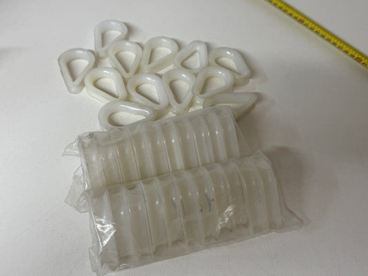 33 x Nieuwe puntkous 10 mm kunststof