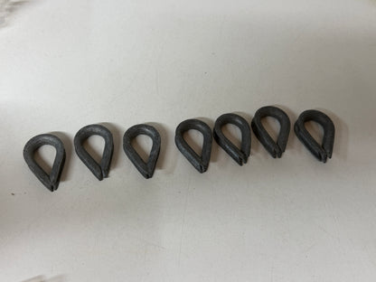 7 x stalen puntkous 8 mm