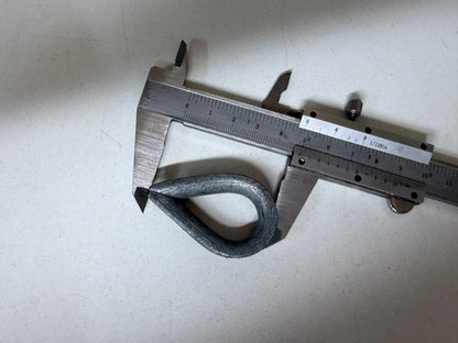 7 x stalen puntkous 8 mm