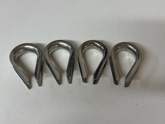 4 x Puntkous 12 mm rvs