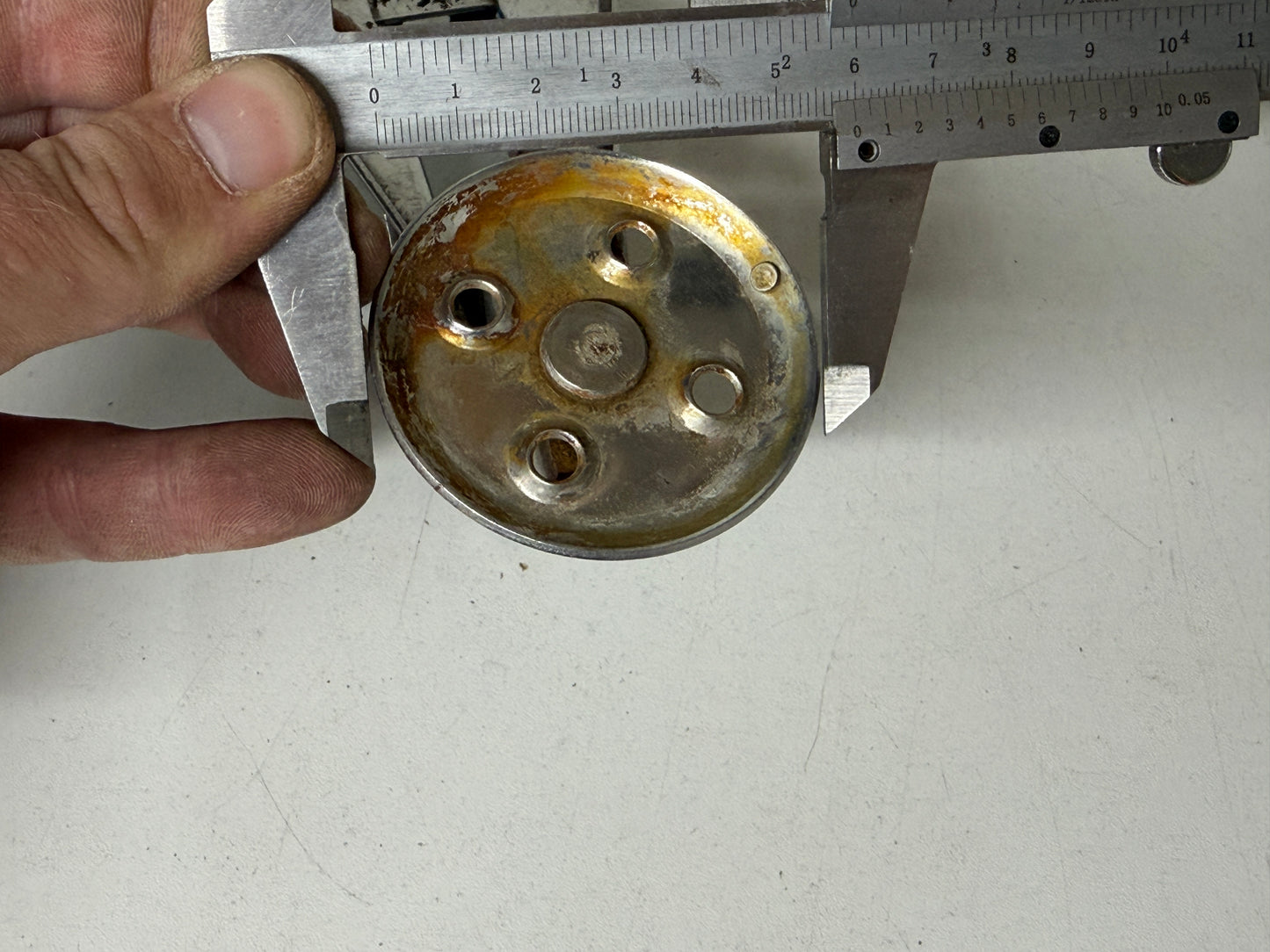 1 schijfs blok 39 mm tot 11 mm met klem draaibaar