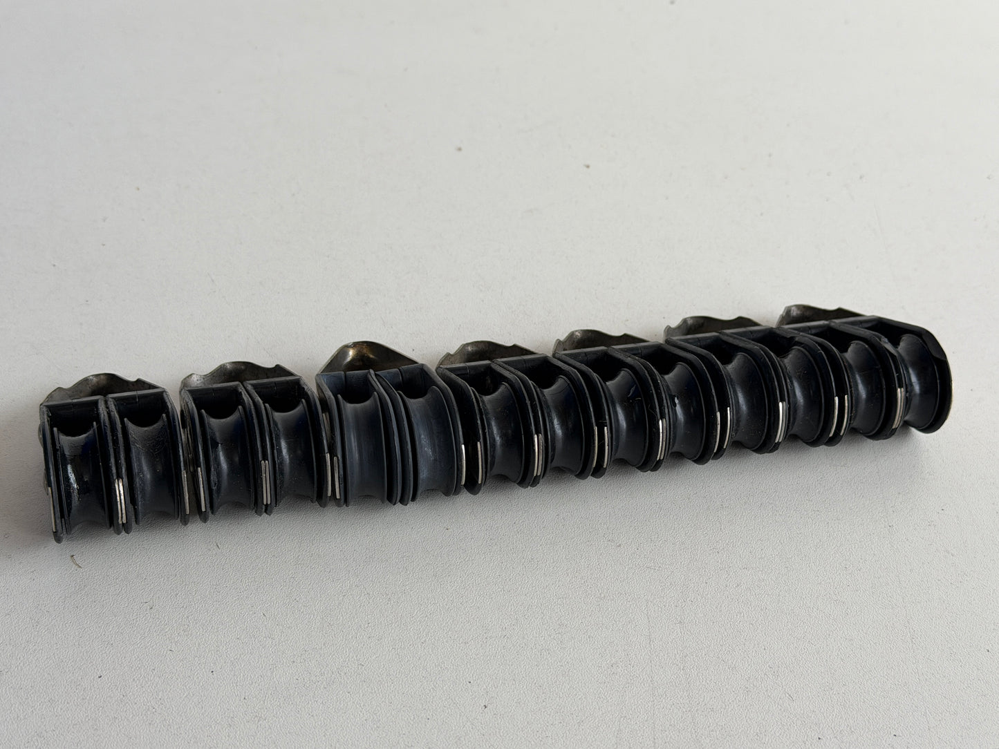 Y 2 schijfs blok 29 mm tot 8 mm lijn, gelagerd