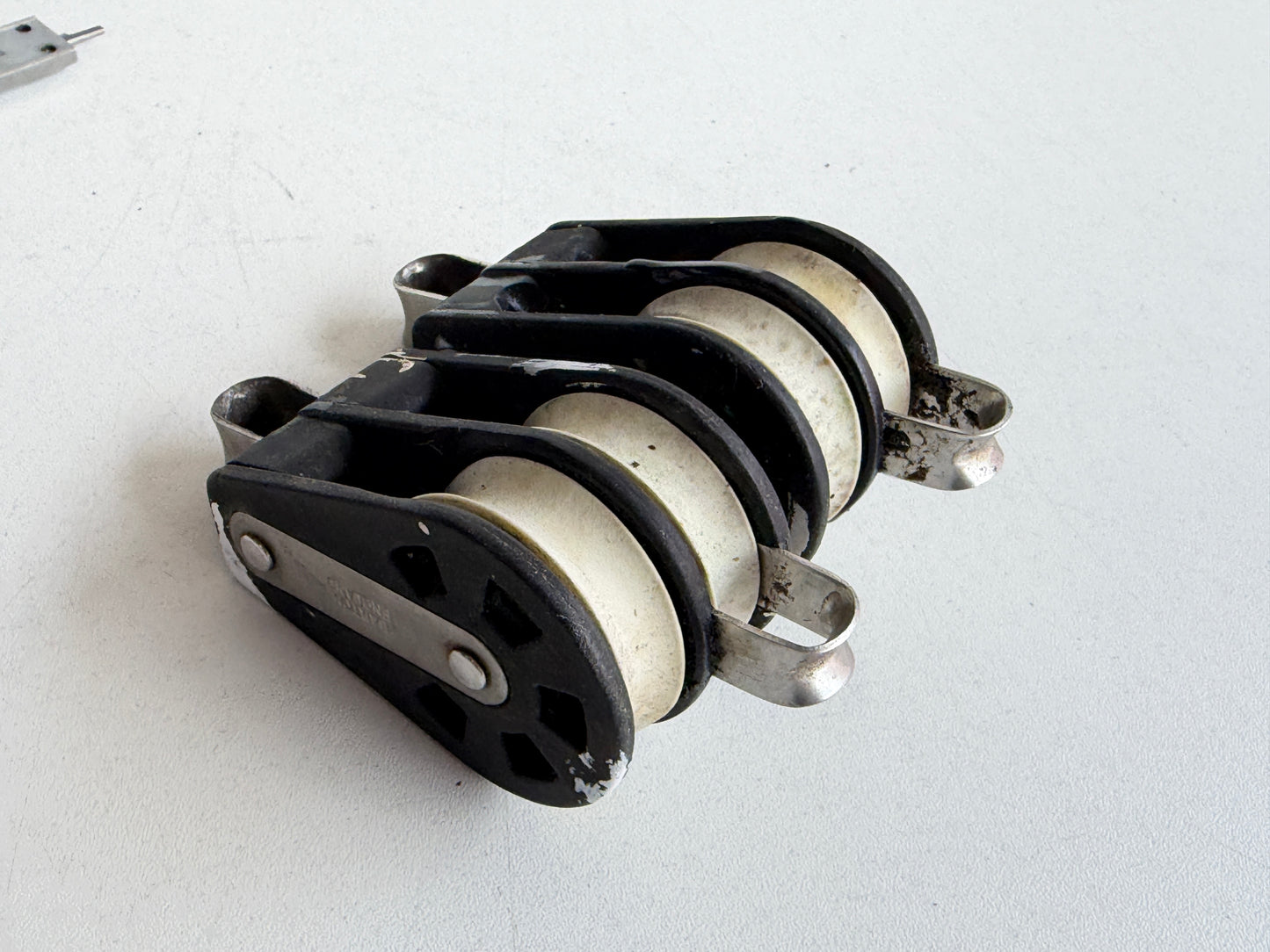 Barton 2 schijfs blok 45 mm tot 12 mm lijn, hondsvot
