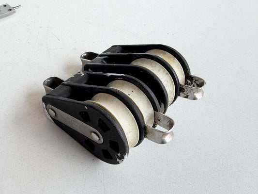 Barton 2 schijfs blok 45 mm tot 12 mm lijn, hondsvot