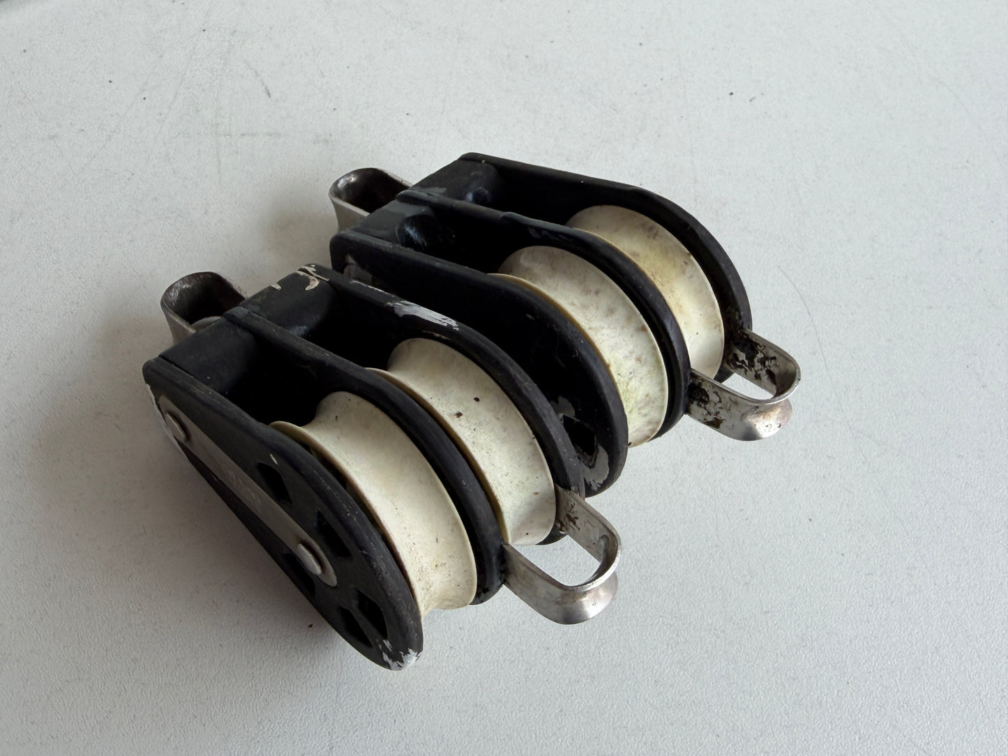 Barton 2 schijfs blok 45 mm tot 12 mm lijn, hondsvot