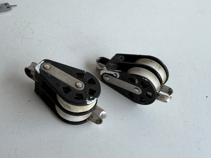 Barton 2 schijfs blok 45 mm tot 12 mm lijn, hondsvot