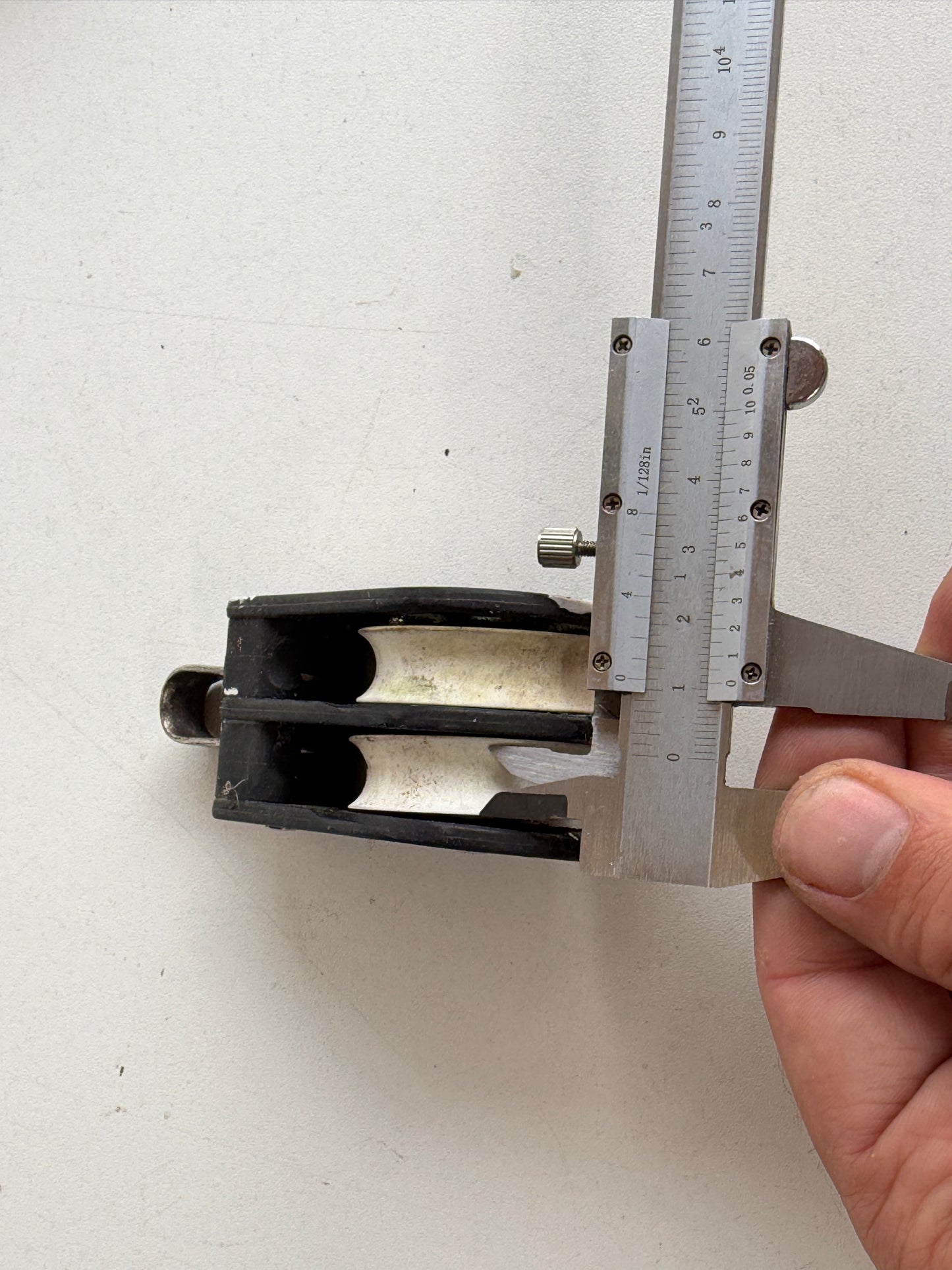 Barton 2 schijfs blok 45 mm tot 12 mm lijn, hondsvot