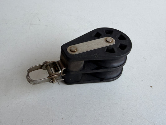 Barton 2 schijfs blok 45 mm tot 10 mm lijn, gelagerd