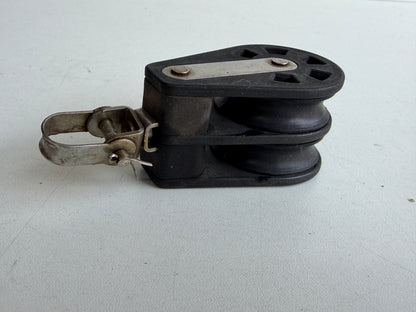 Barton 2 schijfs blok 45 mm tot 10 mm lijn, gelagerd