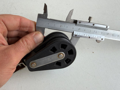 Barton 2 schijfs blok 45 mm tot 10 mm lijn, gelagerd