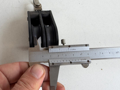 Barton 2 schijfs blok 45 mm tot 10 mm lijn, gelagerd