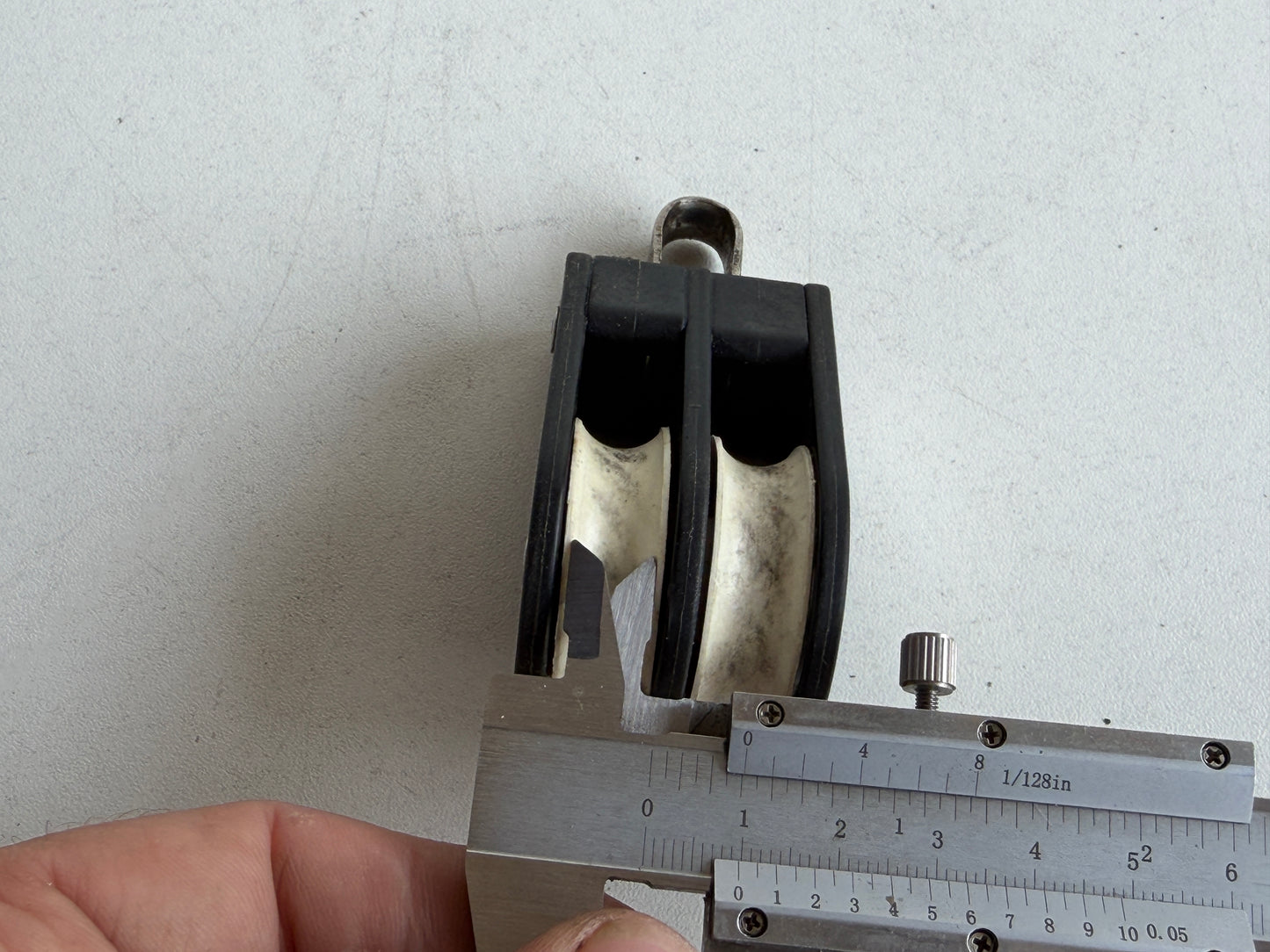Barton 2 schijfs blok 35 mm tot 9 mm lijn met beugel