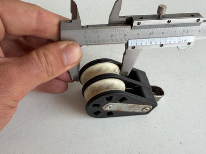 Barton 2 schijfs blok 35 mm tot 9 mm lijn met beugel