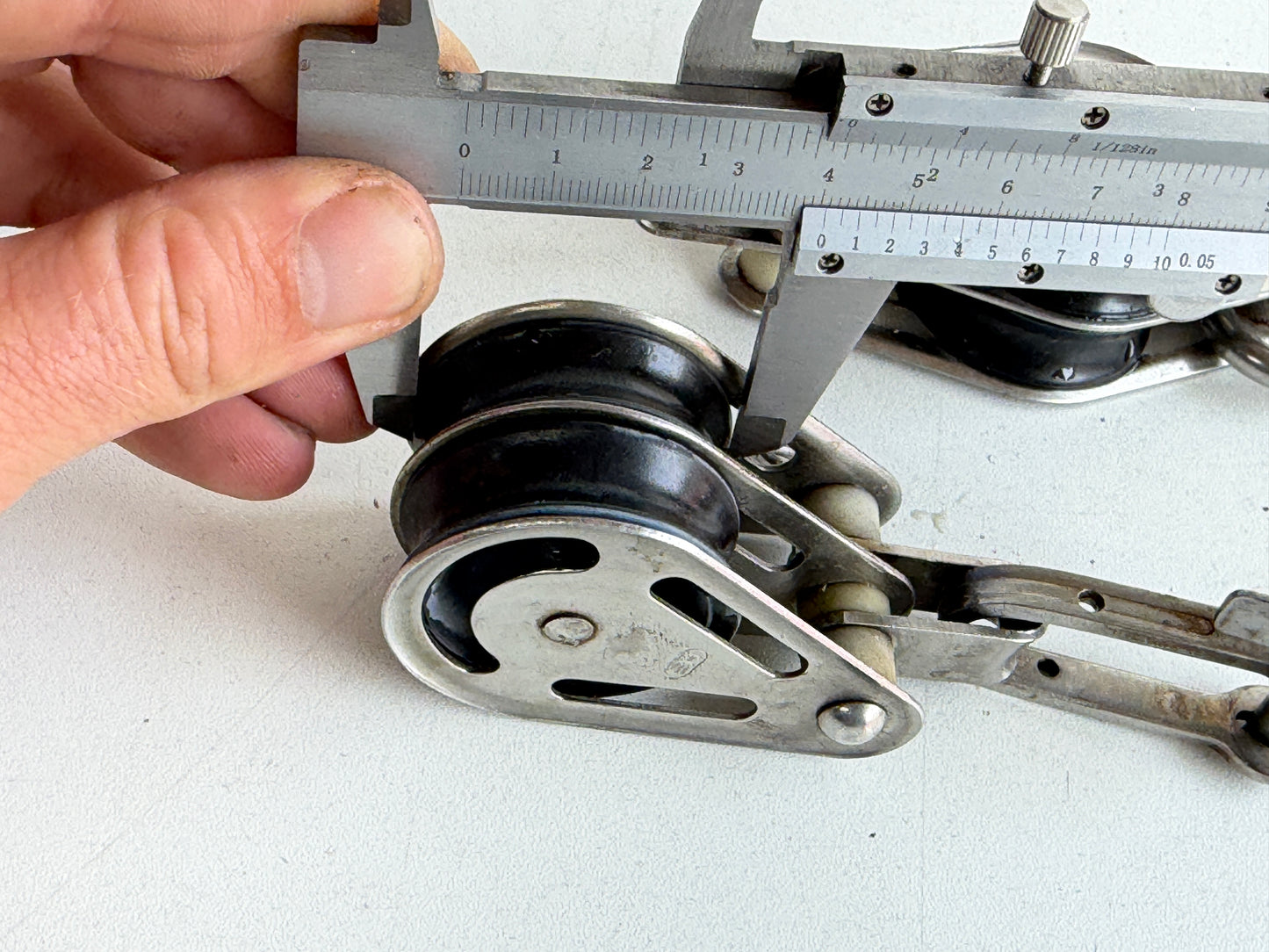 2 x Sprenger 2 schijfs blok 40 mm tot 10 mm lijn