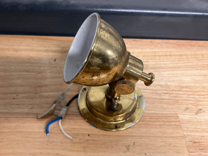 Bronzen / messing wandlampjes / leeslampjes