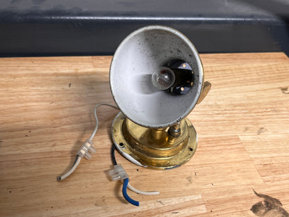 Bronzen / messing wandlampjes / leeslampjes