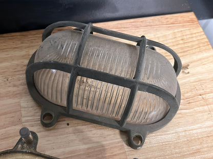 Bronzen / messing Foresti Suardi schotlamp / wandlamp