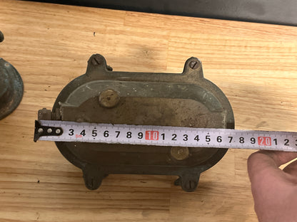 Bronzen / messing Foresti Suardi schotlamp / wandlamp