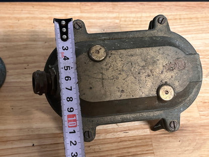 Bronzen / messing Foresti Suardi schotlamp / wandlamp